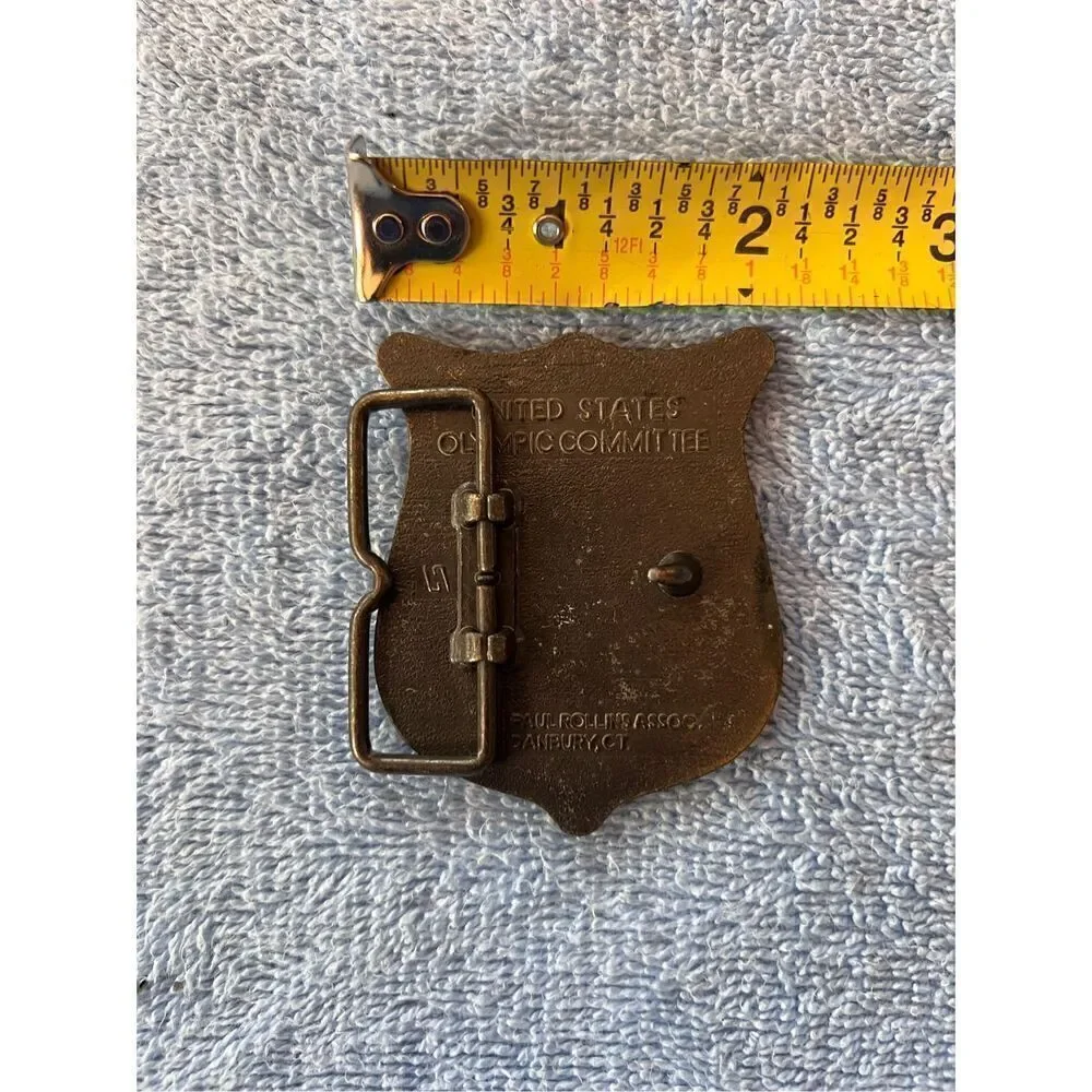 Vintage 1980 US Olympics Belt Buckle